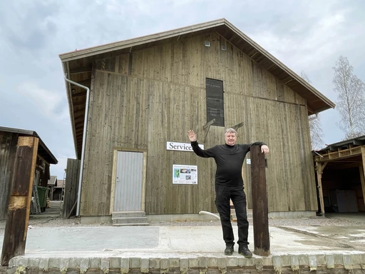 Nytt servicehus och husbilslounge vid Bryggan