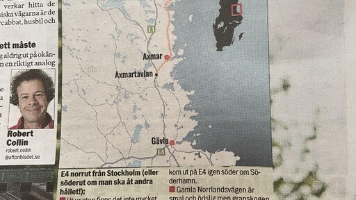 Aftonbladet trafiktipsar om Axmar bruk